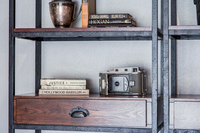 Inspiration for a transitional home office remodel in Dallas