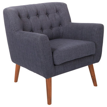 Mill Lane Chair With Coffee Legs, Navy