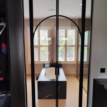 Arched Steel Double Doors