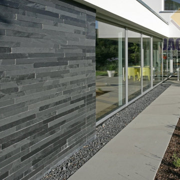 Black Exterior Stone Cladding