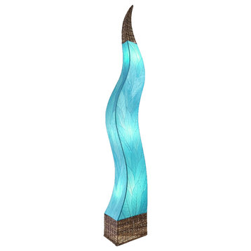 Eangee Flame Giant Floor Lamp, Marine Blue