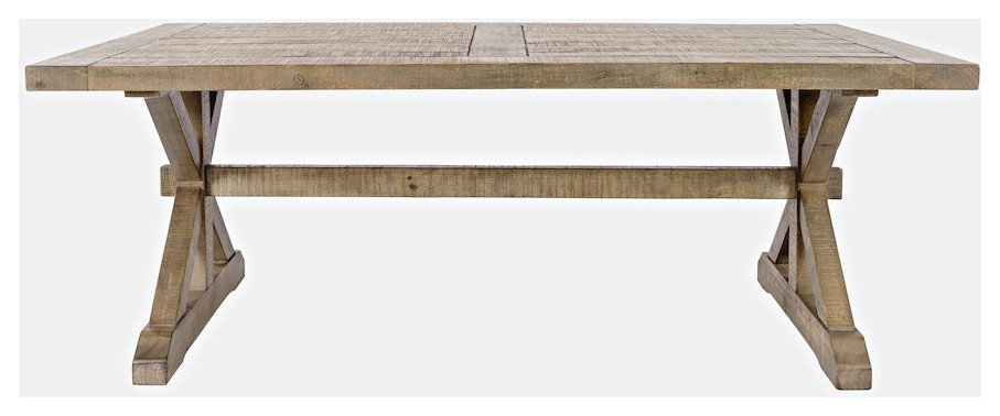 Carlyle Crossing Modern Rustic Distressed Solid Wood Coffee Table with ...