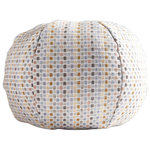 SCALAMANDRE - Odette Weave Sphere Pillow, Limestone, 12" Diameter - Since 1929, Scalamandré has been considered a destination for connoisseurs of fine design and all things beautiful. Today, The House of Scalamandré is proud to extend our legacy as both a ninety-two-year-old heritage brand, and an innovative new company, encompassing the very best in fabric, wallcovering, passementerie, furniture, lighting, and beyond.