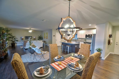 Transitional dining room photo in Phoenix
