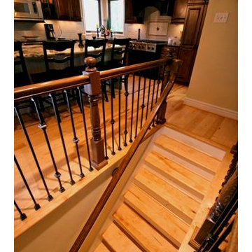 Hickory plank flooring
