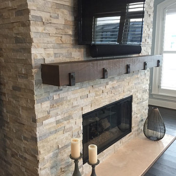 Silver Alabaster Fireplace