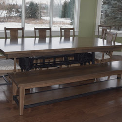Industrial Dining Table Set - Dining Sets