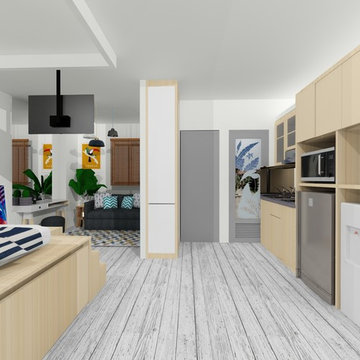 Small "Beach Concept" Apartment in South Jakarta
