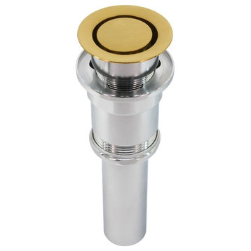 Patented Pop Down Drain, Brushed, Satin Gold