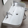38" Trough Ceramic Wall Mounted or Vessel Sink