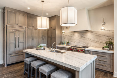 Example of a transitional kitchen design in Other