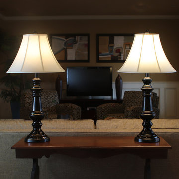Touch Control Bronze Table Lamps, Set of 2