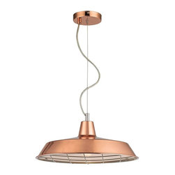 Ajax 1-Light Copper Pendant - Pendant Lighting