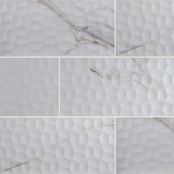 Adella Viso Calacatta 12x24 Ceramic Tile, 70 Sft