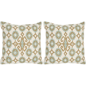 Taylor Pillows, Set of 2, Amist Green