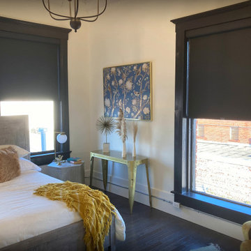 Roller Shades in a Fort Payne Loft