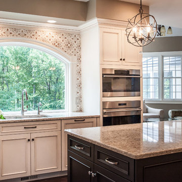 Hopkinton kitchen, Transitional kitchen with two islands
