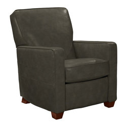 Midtown Low Profile Recliner by La-Z-Boy shown in Slate - Recliner Chairs