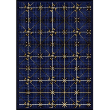 Games People Play, Gaming And Sports Area Rug, Saint Andrews, Seaside Blue