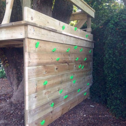 Kids garden Playground with Climbing 'n Bouldering Wall - Garden Playhouses