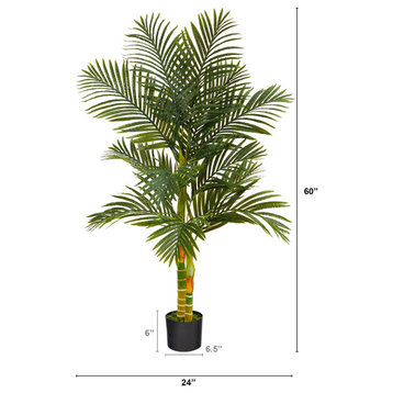 5' Golden Cane Artificial Palm Tree