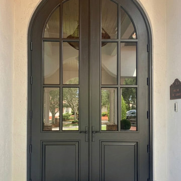 Timeless French Entry Door Crafted from Mahogany