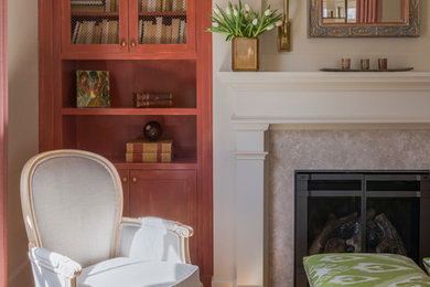 Inspiration for a victorian living room remodel in Boston
