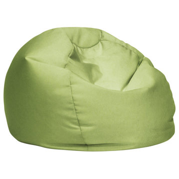 Sorra Home Apple Green Indoor/Outdoor Bean Bag Chair for All Ages