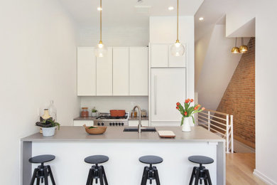 Inspiration for a scandinavian kitchen remodel in New York
