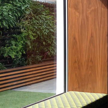 Waltham Jewel - Built-in window seat with Vertical Garden in Background