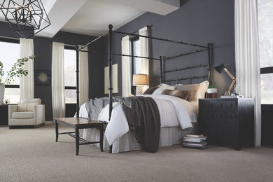 Trendy bedroom photo in St Louis
