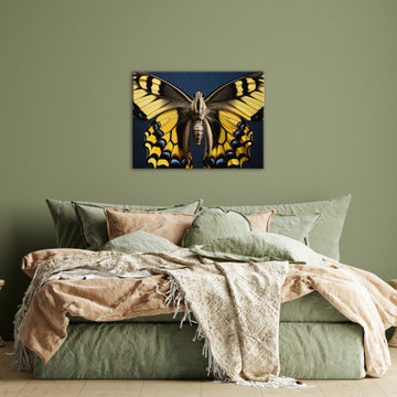 Butterfly Art: A Brushstroke of Nature Frameable Wall Art Print