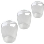 LEDUPDATES - Seeded Bubble Glass Shade, Set of 3, Mini Globe for Light Fixture Upgrade - Add a touch of elegance to your atmosphere with our modern and contemporary mini seeded glass globe shape shade replacement for your fixture lights.