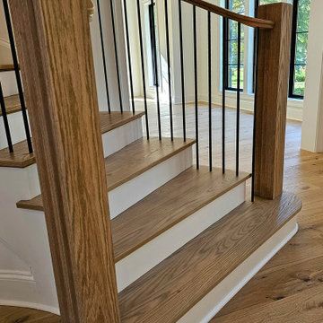 Project #110 | Beautiful Curved Staircase with Circular Balcony