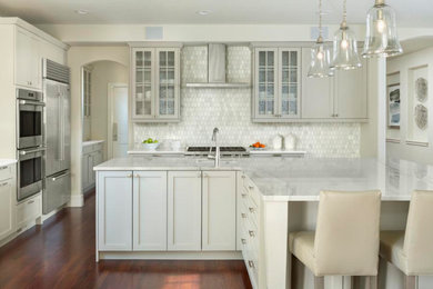 Elegant kitchen photo in Denver