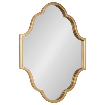 Rowla Framed Wall Mirror, Gold 18x24