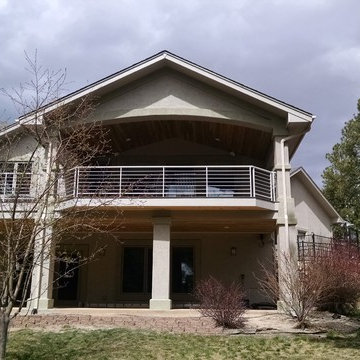 Custom Designed Deck with Deck Cover and Under-Deck Drainage System