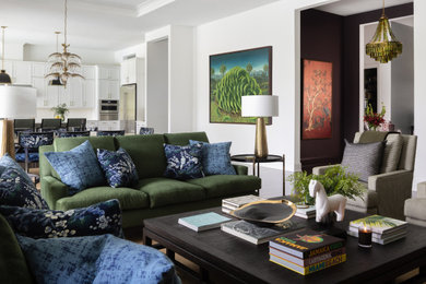 Inspiration for a timeless living room remodel in Orlando