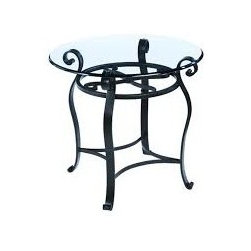 Camino 28" Round End Table by Charleston Forge - Side Tables And End Tables