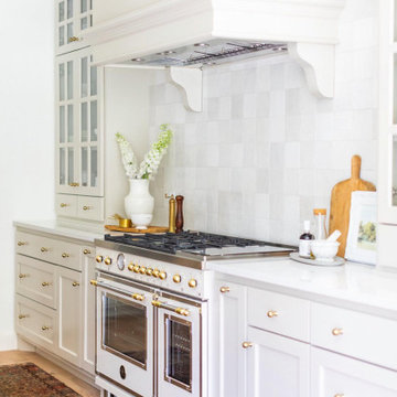 Crisp, Clean Kitchen Renovation Featuring the Bertazzoni Heritage Series Range