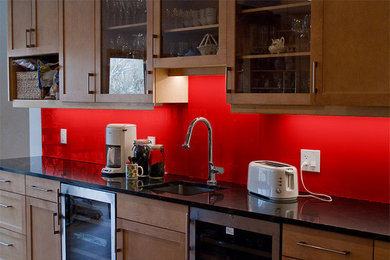 Example of an arts and crafts kitchen design in New York