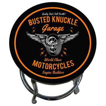 Motorcycle Themed Counter Stool