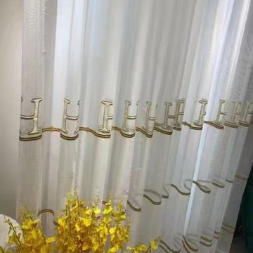 QYI221Q Venus Embroidery Beautiful White Custom Made Sheer