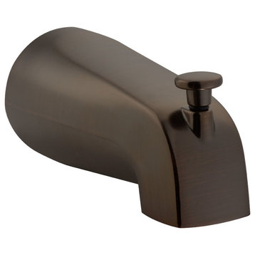 Pulse Brass Slip Connection Tub Spout With Diverter, Oil Rubbed Bronze