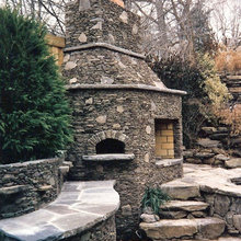 Leland outdoor fireplace