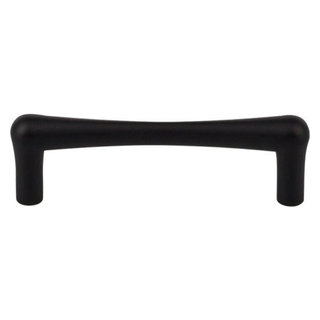 Barrington Brookline Pull 3 3/4 Center to Center TK763BLK Flat Black -  Transitional - Cabinet And Drawer Handle Pulls - by Buildcom