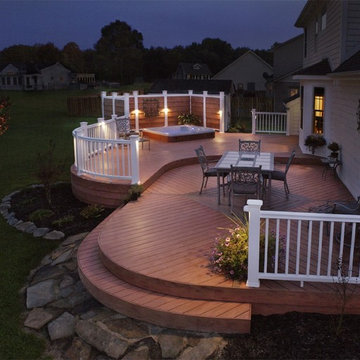 Springboro, OH custom TimberTech low-maintenance deck