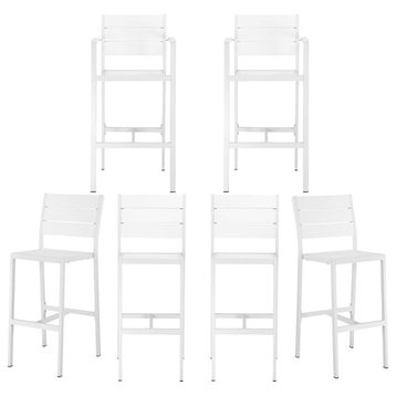 Set of 6 Betty Bar Chairs, White