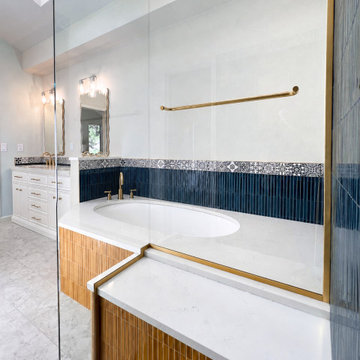 Gunbarrel Contemporary Art Deco Master Bathroom