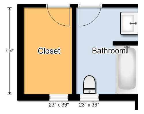 Walk In Closet Vs Full Master Bath Room, Can You Put A Bathroom In Closet